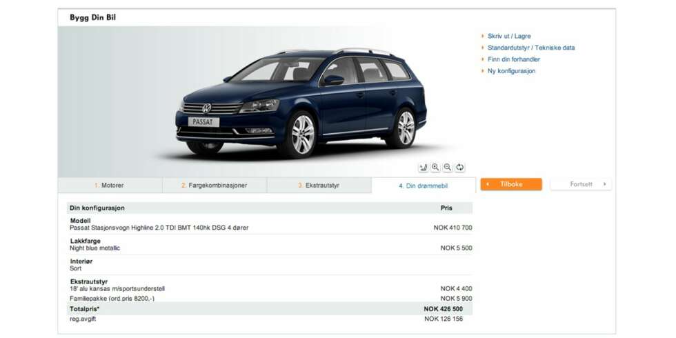 OPPDATERT: Volkswagens løsning har fått en visuell oppdatering, men mangler fortsatt en del på funksjonaliteten. OPPDATERT: Volkswagens løsning har fått en visuell oppdatering, men mangler fortsatt en del på funksjonaliteten.