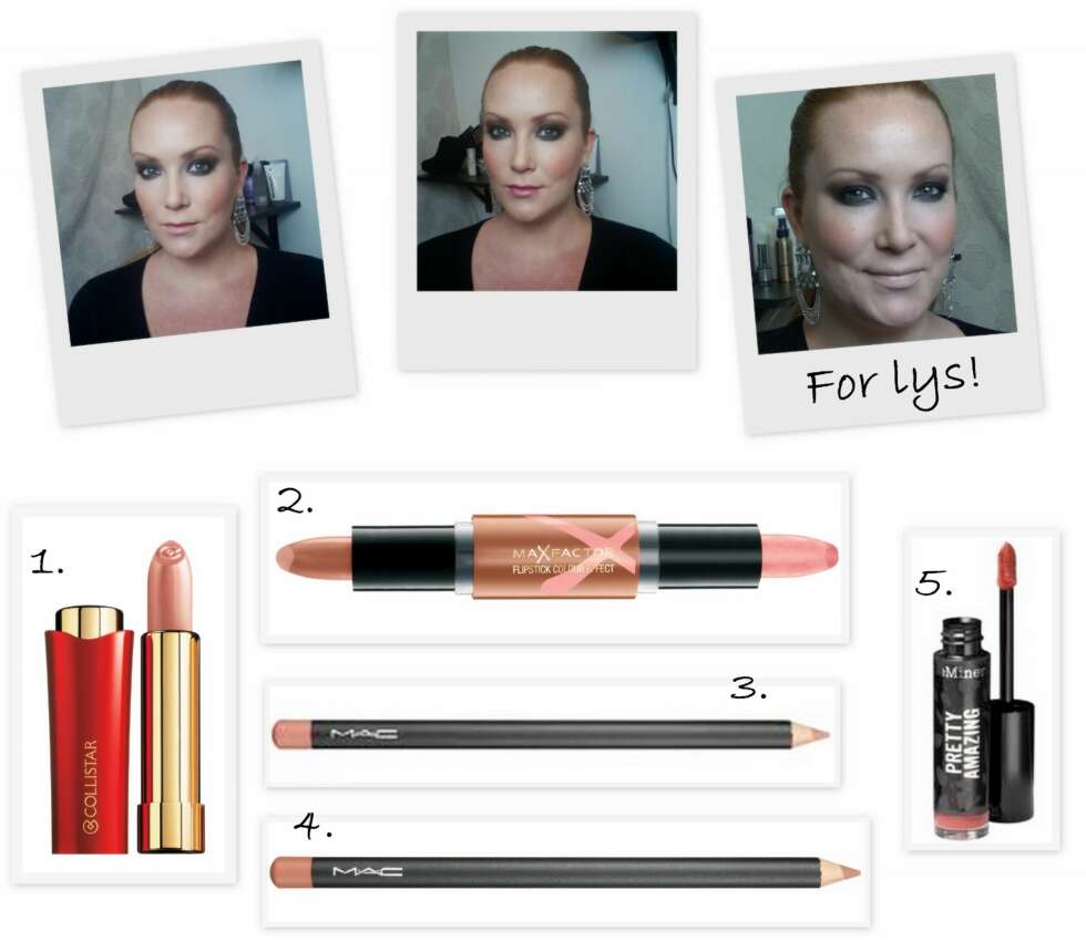 SOTEDE ØYNE: 1. Vibrazioni Lipstick i fargen Cameo fra Colistar (kr 189), 2. Flipstick i fargen Melody Brown fra Max Factor (kr 129), 3. Lip Pencil i fargen Naked liner fra Mac (kr 145), 4. Lip Pencil i fargen Subculture fra MAC (kr 145), 5. Pretty Amazing i fargen Bravado fra Bare Minerals (kr 299). SOTEDE ØYNE: 1. Vibrazioni Lipstick i fargen Cameo fra Colistar (kr 189), 2. Flipstick i fargen Melody Brown fra Max Factor (kr 129), 3. Lip Pencil i fargen Naked liner fra Mac (kr 145), 4. Lip Pencil i fargen Subculture fra MAC (kr 145), 5. Pretty Amazing i fargen Bravado fra Bare Minerals (kr 299).