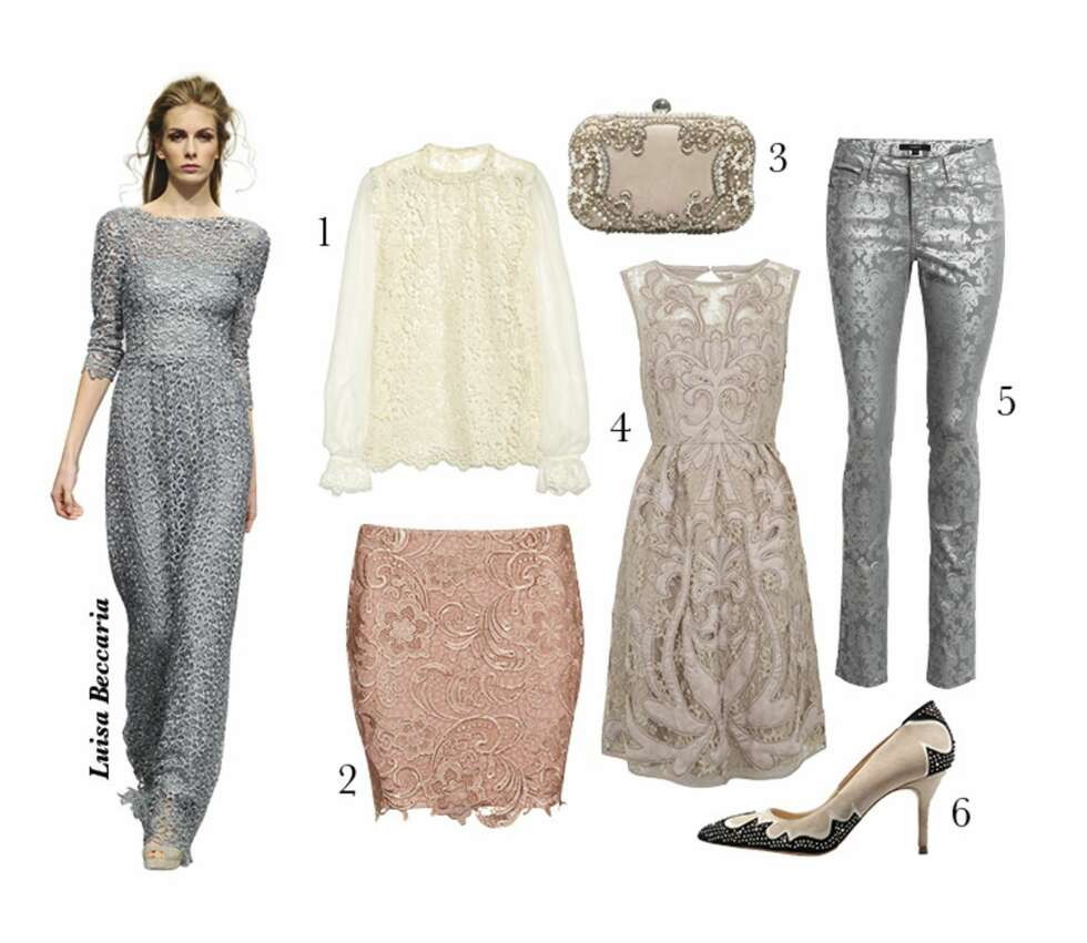 Topp fra Dolce & Gabbana/Net-a-porter.com, kr 4800. 2. Skjørt fra Cubus, kr 249. 3. Veske fra Zara, kr 599. 4. Kjole fra Monsoon, kr 1949. 5. Bukse fra Lindex, kr 399. 6. Sko fra Zara, kr 679. Topp fra Dolce & Gabbana/Net-a-porter.com, kr 4800. 2. Skjørt fra Cubus, kr 249. 3. Veske fra Zara, kr 599. 4. Kjole fra Monsoon, kr 1949. 5. Bukse fra Lindex, kr 399. 6. Sko fra Zara, kr 679.