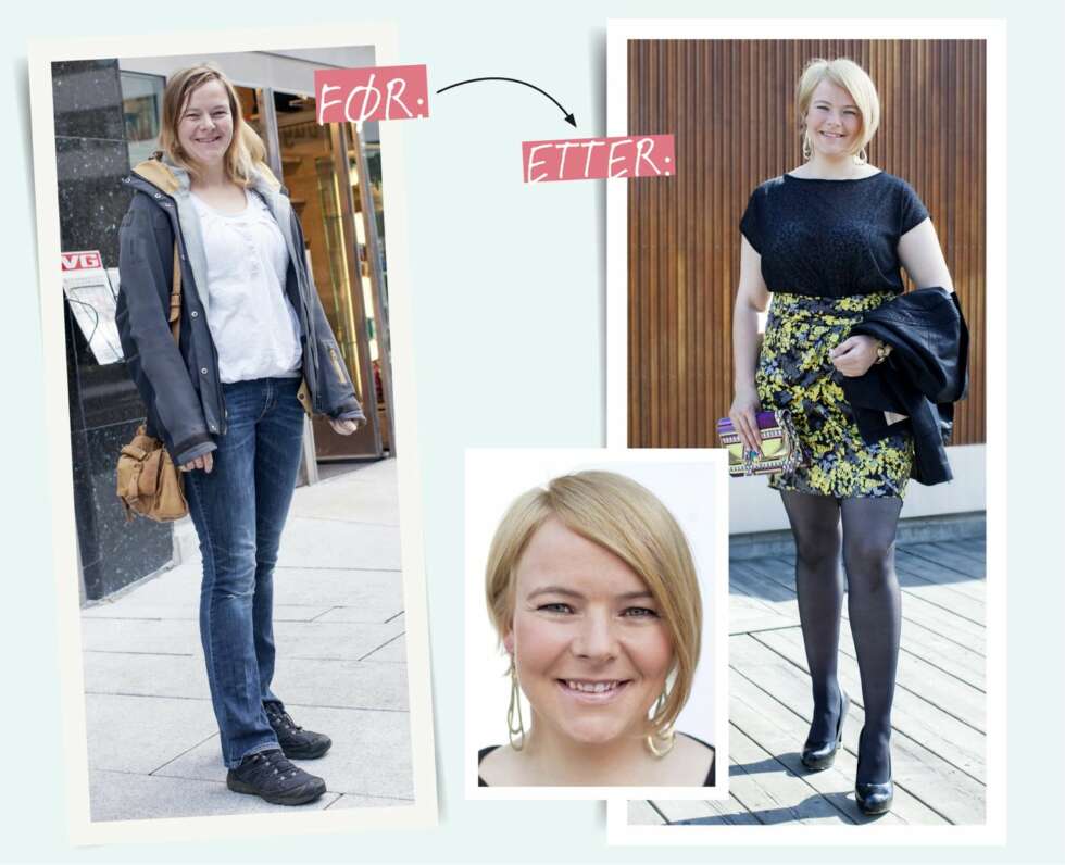 FORFRISKENDE: - Endelig føles håret mitt fyldig og sunt ut igjen! Topp fra Oasis, kr 299,- Skjørt fra H&M, kr 249,- Jakke i imitert skinn
fra Oasis, kr 849,- Pumps fra Din Sko, kr 299,- Armbånd kr 199,- og ørepynt kr 199,- fra Oasis, Clutch fra H&M, kr 199,- Strømper fra H&M, kr 80,- FORFRISKENDE: - Endelig føles håret mitt fyldig og sunt ut igjen! Topp fra Oasis, kr 299,- Skjørt fra H&M, kr 249,- Jakke i imitert skinn
fra Oasis, kr 849,- Pumps fra Din Sko, kr 299,- Armbånd kr 199,- og ørepynt kr 199,- fra Oasis, Clutch fra H&M, kr 199,- Strømper fra H&M, kr 80,-