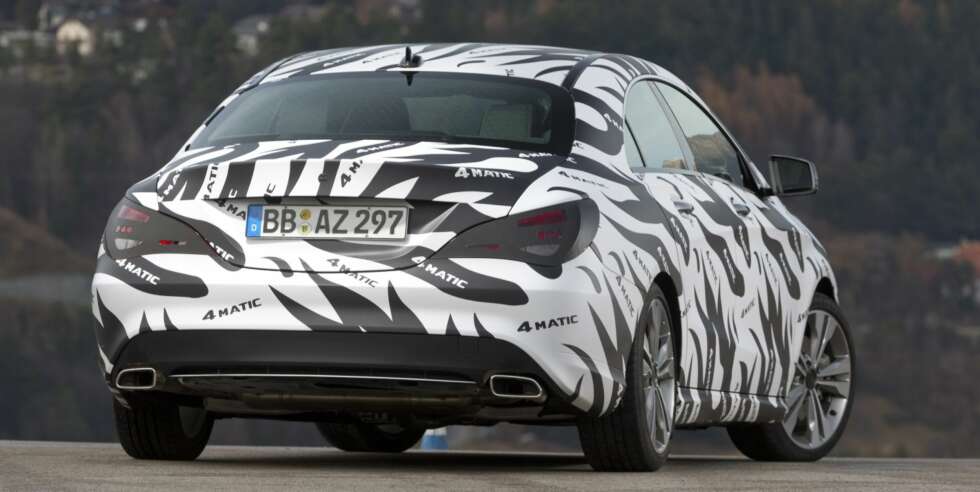 AMG: Mercedes CLA kommer også i en heftig AMG-versjon. FOTO: Daimler AMG: Mercedes CLA kommer også i en heftig AMG-versjon. FOTO: Daimler
