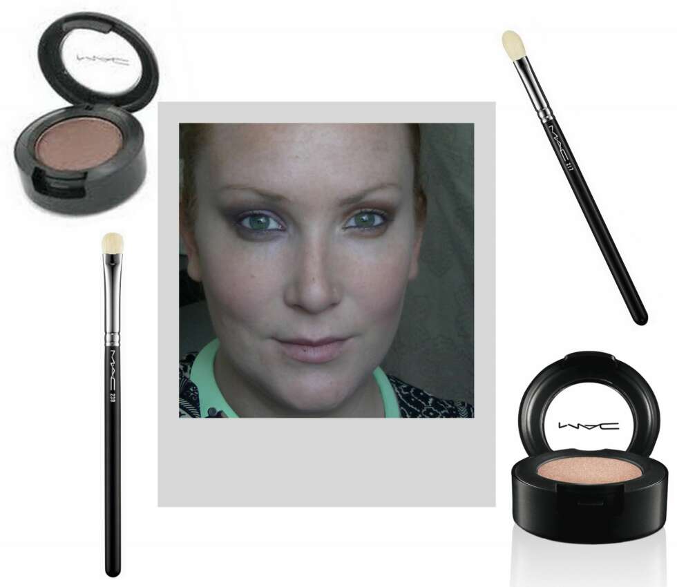 FRA GULL TIL LILLA: 1. Eyeshadow i fargen Satin Taupe fra MAC (kr 160), 2. Blending Brush #217 fra MAC (kr 195), 3. Eye shading #239 fra MAC (kr 230), 4. Eyeshadow i fargen Woodwinked fra MAC (kr 160). FRA GULL TIL LILLA: 1. Eyeshadow i fargen Satin Taupe fra MAC (kr 160), 2. Blending Brush #217 fra MAC (kr 195), 3. Eye shading #239 fra MAC (kr 230), 4. Eyeshadow i fargen Woodwinked fra MAC (kr 160).