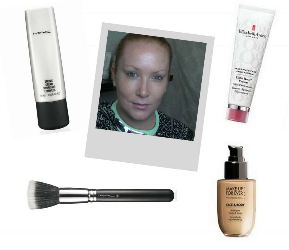 HUD: 1. Strobe Cream fra MAC (kr 300), 2. Eight Hour Cream uten parfyme fra Elizabeth Arden (kr 325), 3. Stipling Face Brush #187 fra MAC (kr 395), 4. Face & Body Foundation fra Make Up For Ever (kr 417). HUD: 1. Strobe Cream fra MAC (kr 300), 2. Eight Hour Cream uten parfyme fra Elizabeth Arden (kr 325), 3. Stipling Face Brush #187 fra MAC (kr 395), 4. Face & Body Foundation fra Make Up For Ever (kr 417).