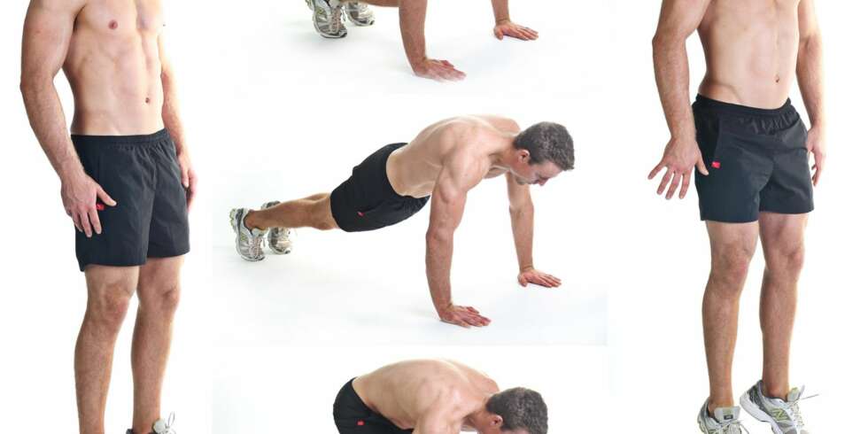 Gjør du 100 burpees hver dag ser du ut som Brad Pitt i sine velmaktsdager allerede til våren, bedyrer følge treningsekspert Øystein Jensen. Gjør du 100 burpees hver dag ser du ut som Brad Pitt i sine velmaktsdager allerede til våren, bedyrer følge treningsekspert Øystein Jensen.