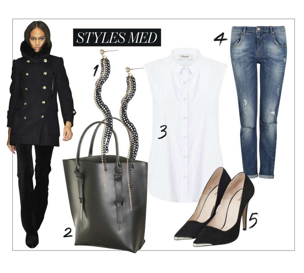 STYLINGTIPS: Fra catwalken til Altuzara. Veske fra Gestuz, kr 1499. Øredobber fra Cubus, kr 49. Ermeløs skjorte fra Ganni, kr 649. Pumps fra Ganni, kr 1649. Bukse fra Bik Bok, kr 599. STYLINGTIPS: Fra catwalken til Altuzara. Veske fra Gestuz, kr 1499. Øredobber fra Cubus, kr 49. Ermeløs skjorte fra Ganni, kr 649. Pumps fra Ganni, kr 1649. Bukse fra Bik Bok, kr 599.