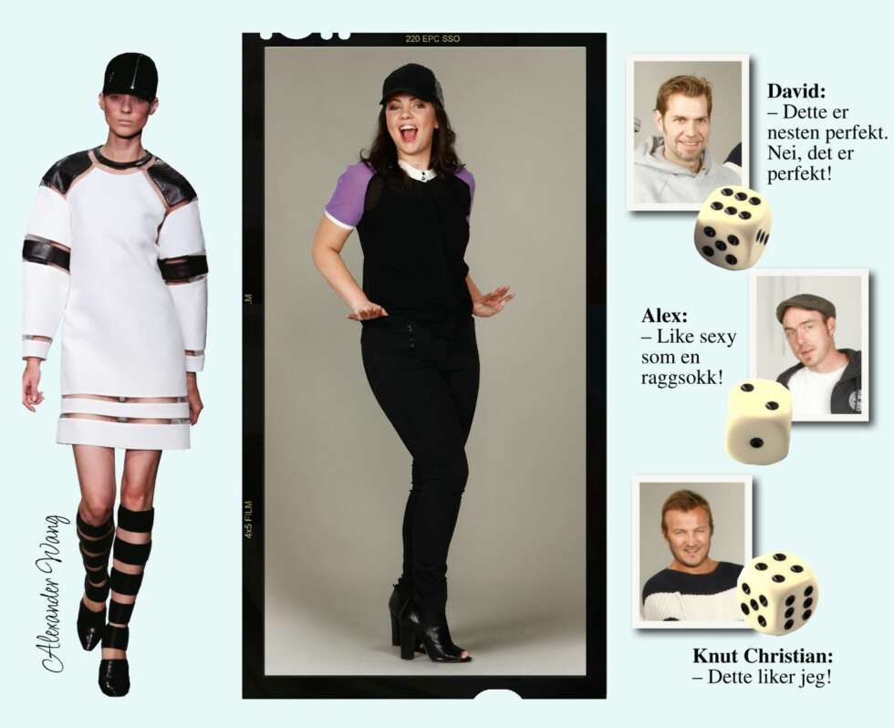 SPORTY: Favoritten til to i MANN-panelet. Men ikke Alex, han mener denne dama er "sporty og crazy og jævlig irriterende". SPORTY: Favoritten til to i MANN-panelet. Men ikke Alex, han mener denne dama er "sporty og crazy og jævlig irriterende".