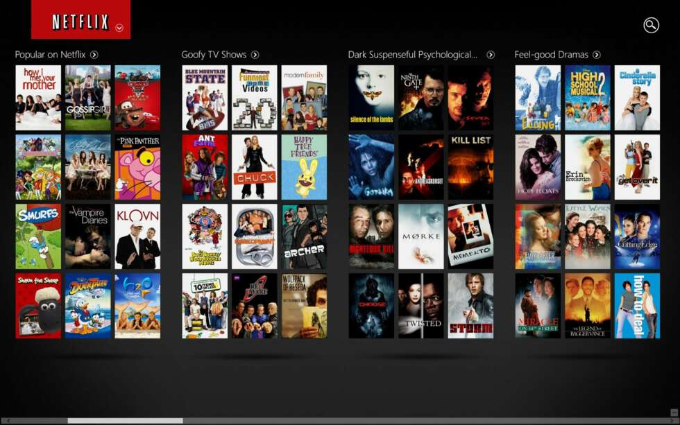 FILM: Netflix er fortsatt en bra tjeneste, og litt bedre blir den med den lekre Windows 8-appen. FILM: Netflix er fortsatt en bra tjeneste, og litt bedre blir den med den lekre Windows 8-appen.