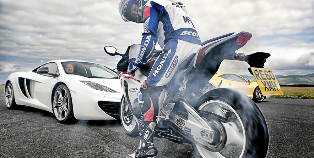 EKSTREMSPORT: Dette bildet er tatt med vidvinkellinse. Det betyr at McGuinness var kloss inntil kameraet da bildet ble tatt. EKSTREMSPORT: Dette bildet er tatt med vidvinkellinse. Det betyr at McGuinness var kloss inntil kameraet da bildet ble tatt.
