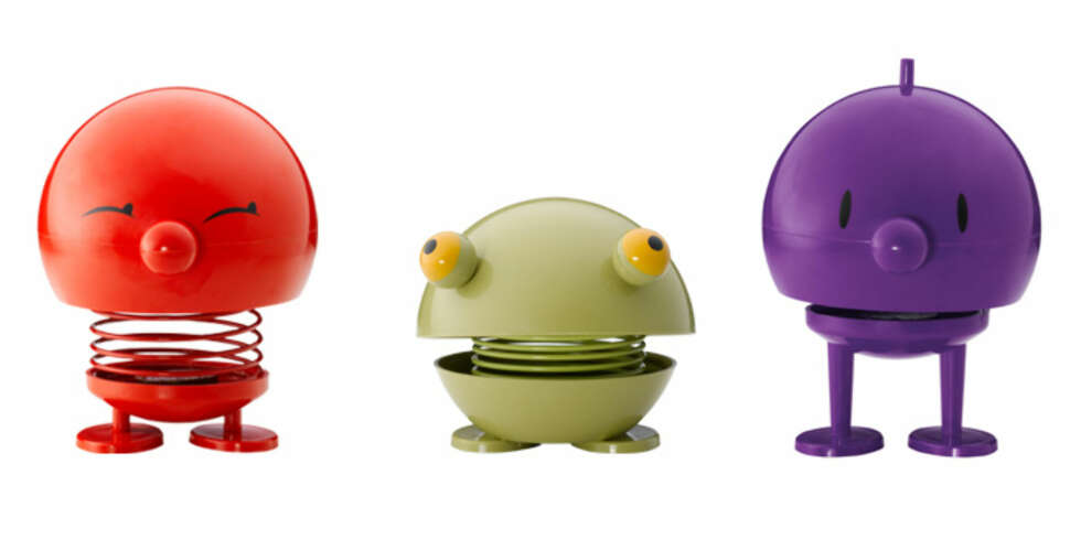 GLADE FIGURER: 70-tallets Hoptimister vender tilbake. Fra venstre: Bimble, Kvak og Bumble. GLADE FIGURER: 70-tallets Hoptimister vender tilbake. Fra venstre: Bimble, Kvak og Bumble.