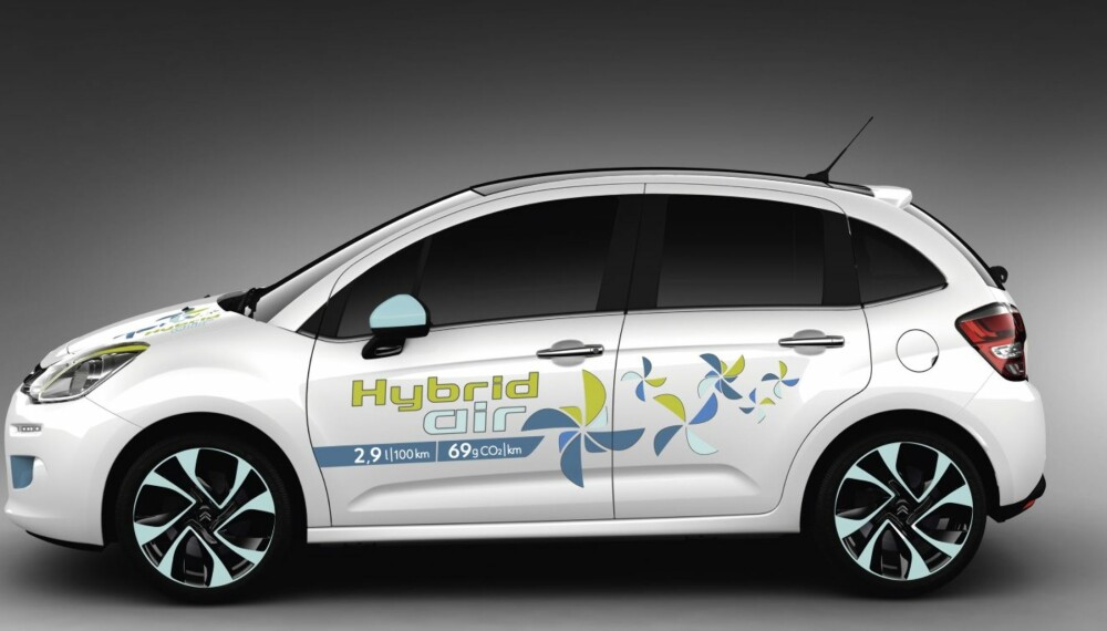 LUFTSLOTT? Nei; Citroën bruker luft til jobben batterier og elmotorer vanligvis gjør. FOTO: Citroën LUFTSLOTT? Nei; Citroën bruker luft til jobben batterier og elmotorer vanligvis gjør. FOTO: Citroën