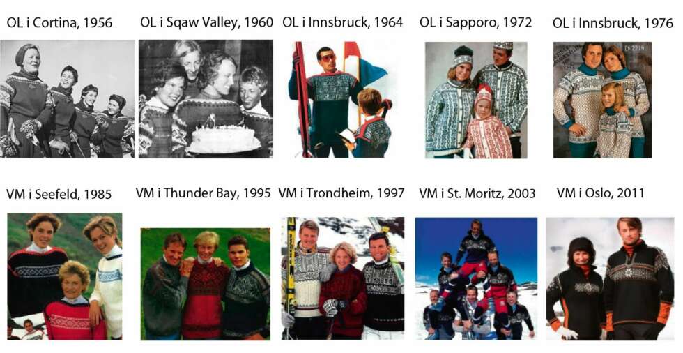 STRIKKEGENSERE: Den siste store bestselgeren av en strikkegenser, er VM-genseren fra 1997, da VM ble arrangert i Trondheim. STRIKKEGENSERE: Den siste store bestselgeren av en strikkegenser, er VM-genseren fra 1997, da VM ble arrangert i Trondheim.
