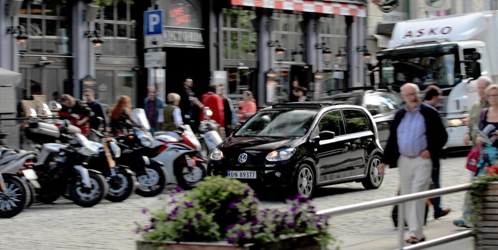 VELDIG TREG: I bytrafikken merkes det ikke så godt, men på landeveien mangler Up en god del krefter. VELDIG TREG: I bytrafikken merkes det ikke så godt, men på landeveien mangler Up en god del krefter.
