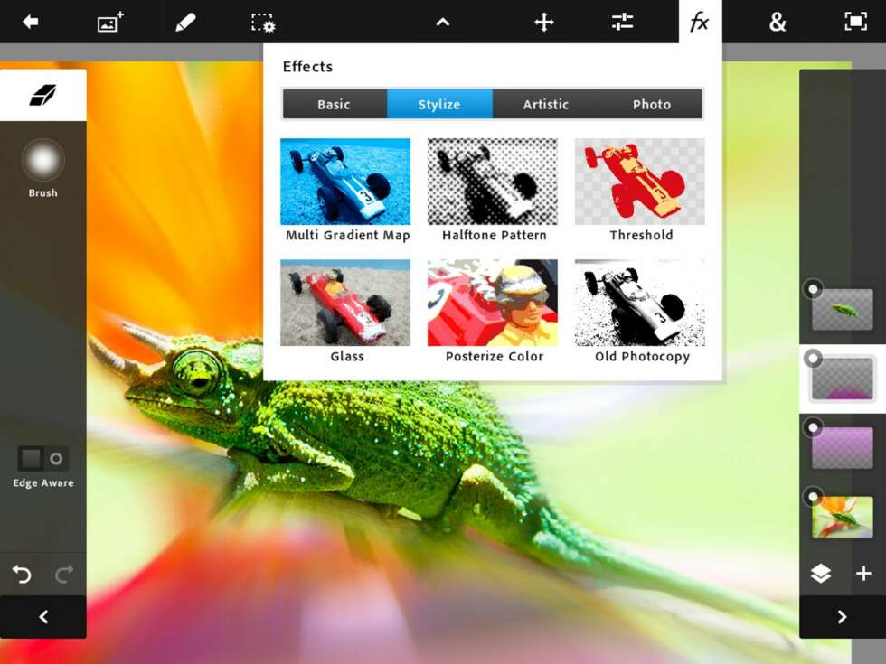 PÅKREVD: Har du nettbrett er Adobe Photoshop Touch en av appene du bør seriøst vurdere å bruke noen kroner på. PÅKREVD: Har du nettbrett er Adobe Photoshop Touch en av appene du bør seriøst vurdere å bruke noen kroner på.
