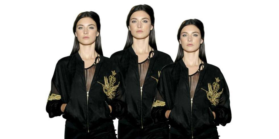 FAVORITTPLAGG: Med bomberjakken er du sikret en kul look, slik som denne modellen fra Emilio Puccis visning. FAVORITTPLAGG: Med bomberjakken er du sikret en kul look, slik som denne modellen fra Emilio Puccis visning.