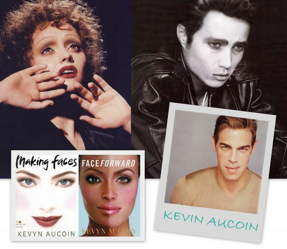 MAKEUP-MESTER KEVYN AUCOIN: Mannen som virkelig avslørte hvor effektiv sculpting-teknikken egentlig er ved å gjør Christina Ricci (øverst til venstre) om til Édith Piaf og Gwyneth Paltrow (øverst til høyre) om til selveste James Dean. De to fantastisk bøkene "Making Faces" og "Face Forward" er et must for enhver makeup-entusiast! MAKEUP-MESTER KEVYN AUCOIN: Mannen som virkelig avslørte hvor effektiv sculpting-teknikken egentlig er ved å gjør Christina Ricci (øverst til venstre) om til Édith Piaf og Gwyneth Paltrow (øverst til høyre) om til selveste James Dean. De to fantastisk bøkene "Making Faces" og "Face Forward" er et must for enhver makeup-entusiast!