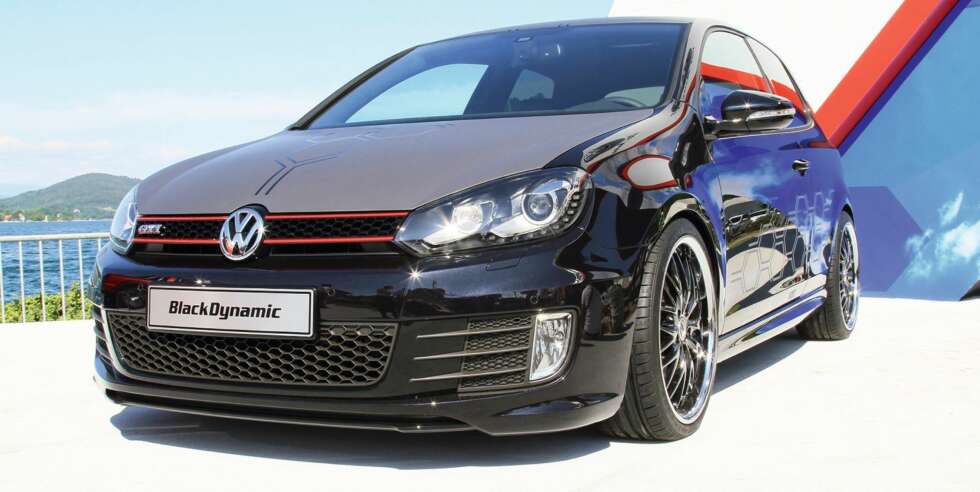 WÖRTHERSEE: Golf GTI Black Dynamic ble vist frem i fjor. FOTO: VW WÖRTHERSEE: Golf GTI Black Dynamic ble vist frem i fjor. FOTO: VW