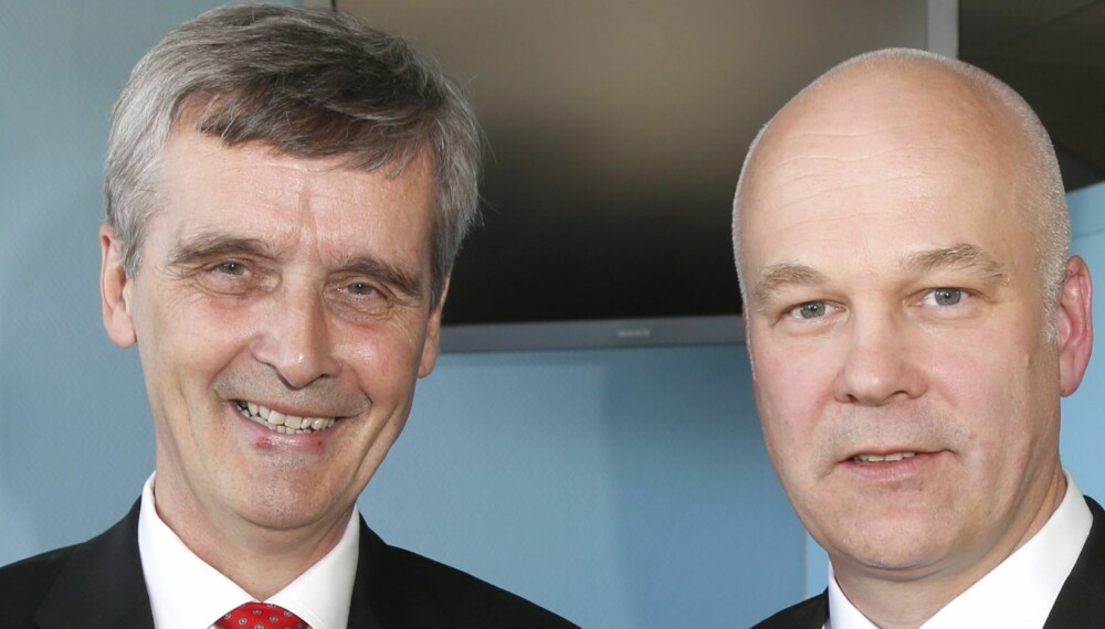 AVTROPPENDE OG NY: Thor Gjermund Eriksen (t.h) overtar som NRK-sjef etter Hans-Tore Bjerkaas. AVTROPPENDE OG NY: Thor Gjermund Eriksen (t.h) overtar som NRK-sjef etter Hans-Tore Bjerkaas.