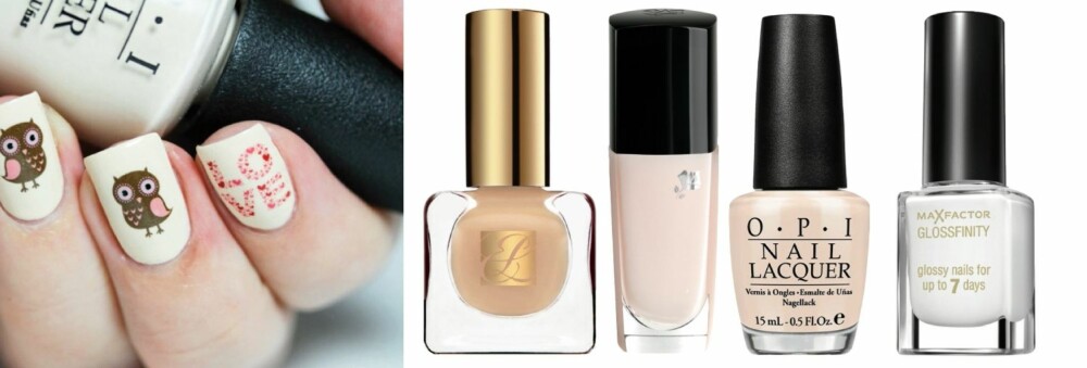 NEGLER MED MOTIV: Fra venstre: Nudite fra Estée Lauder, kr 215,-, Pure Narcisse fra Lancôme kr 160,-, My vampire is buff fra OPI, kr 150,-, Snow White fra Max Factor, kr 99,-. NEGLER MED MOTIV: Fra venstre: Nudite fra Estée Lauder, kr 215,-, Pure Narcisse fra Lancôme kr 160,-, My vampire is buff fra OPI, kr 150,-, Snow White fra Max Factor, kr 99,-.