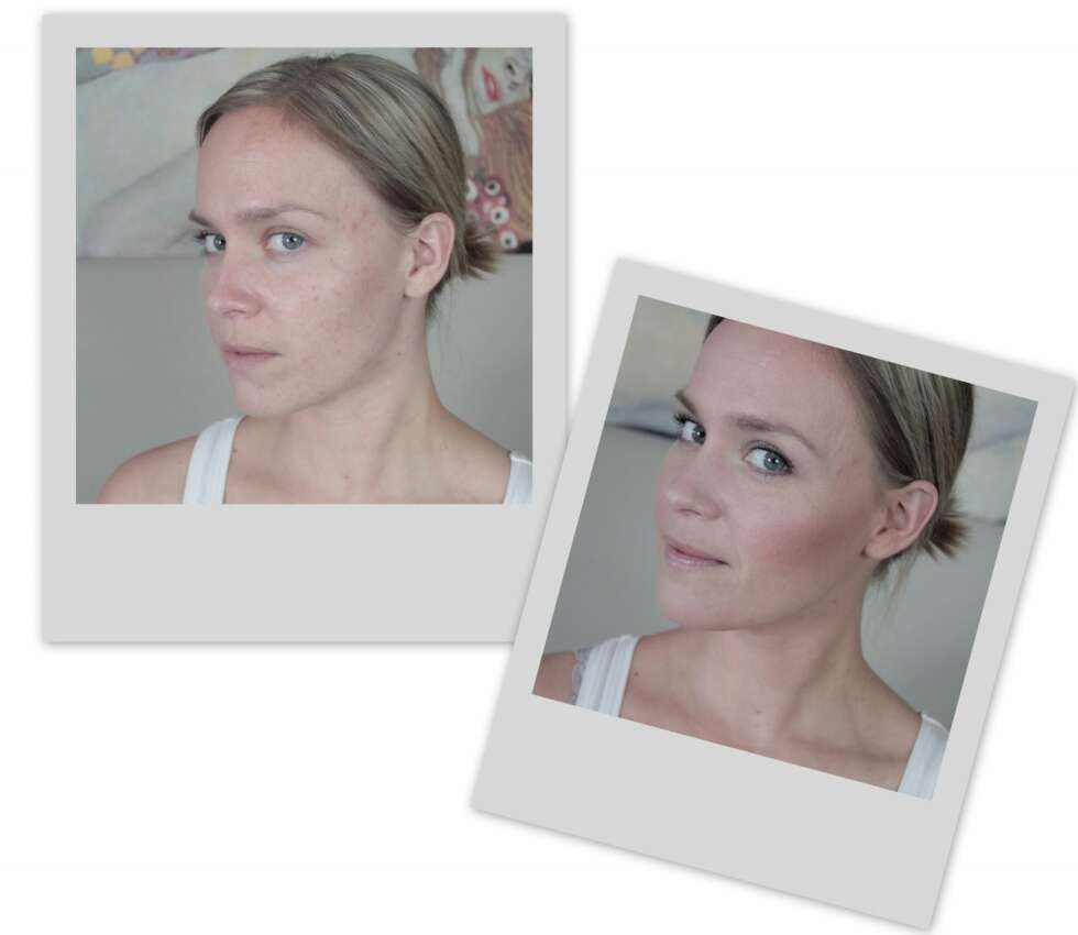 GJØR DET SELV: Silje fikk sjansen til å sminke halve ansiktet selv etter at makeupartist, Tove Eggen, viste hvordan det skulle gjøres på andre delen av ansiktet. Lekende lett! GJØR DET SELV: Silje fikk sjansen til å sminke halve ansiktet selv etter at makeupartist, Tove Eggen, viste hvordan det skulle gjøres på andre delen av ansiktet. Lekende lett!