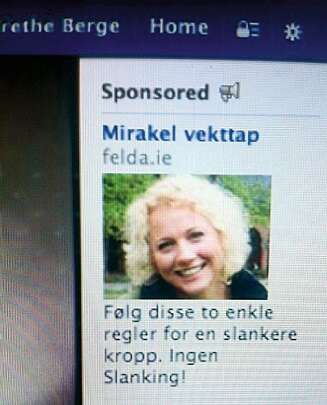SVINDEL OG BEDRAG: Her er annonsen der Hedda Kise tilsynelatende reklamerer for slankepiller. TV 2 har gjort forsøk på å få stanset misbruket av sin programleder. SVINDEL OG BEDRAG: Her er annonsen der Hedda Kise tilsynelatende reklamerer for slankepiller. TV 2 har gjort forsøk på å få stanset misbruket av sin programleder.