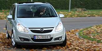 GODT UTVALG: Opel Corsa. FOTO: Egil Nordlien, HM Foto GODT UTVALG: Opel Corsa. FOTO: Egil Nordlien, HM Foto