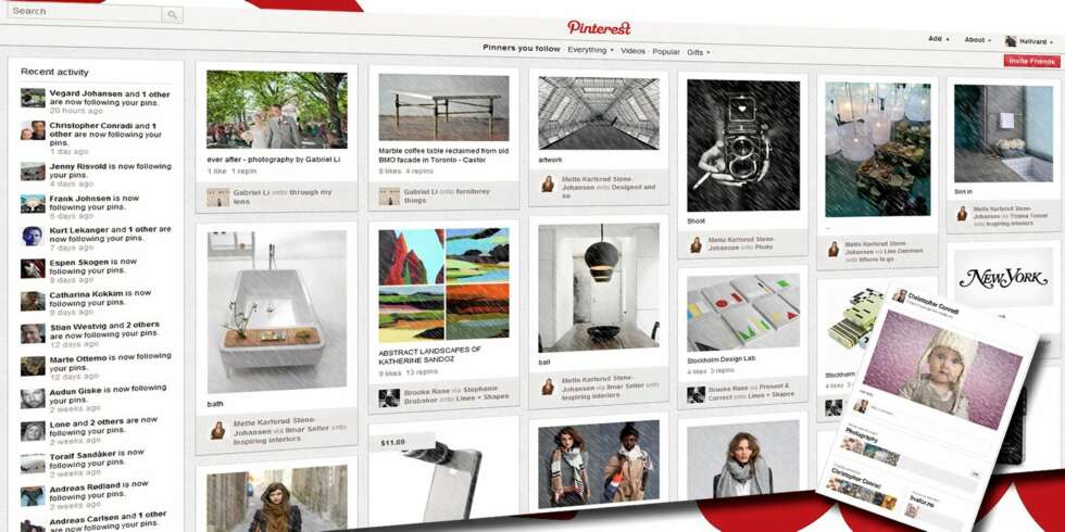 DIGITAL SCRAPBOOK: Pinterest er som en digital utklippsbok du deler med tusenvis av andre - basert på interesser og temaer. DIGITAL SCRAPBOOK: Pinterest er som en digital utklippsbok du deler med tusenvis av andre - basert på interesser og temaer.