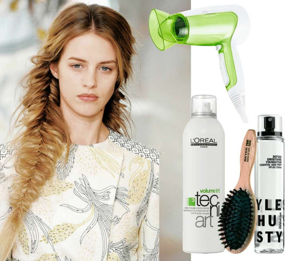 UFLIDDE FLETTER: Hårføner fra OBH Nordica, kr 249. Spraymousse fra L'Oréal, kr 175. Naturbørste fra Beter, kr 89. Hårprepp fra Shu Uemura, kr 380. UFLIDDE FLETTER: Hårføner fra OBH Nordica, kr 249. Spraymousse fra L'Oréal, kr 175. Naturbørste fra Beter, kr 89. Hårprepp fra Shu Uemura, kr 380.