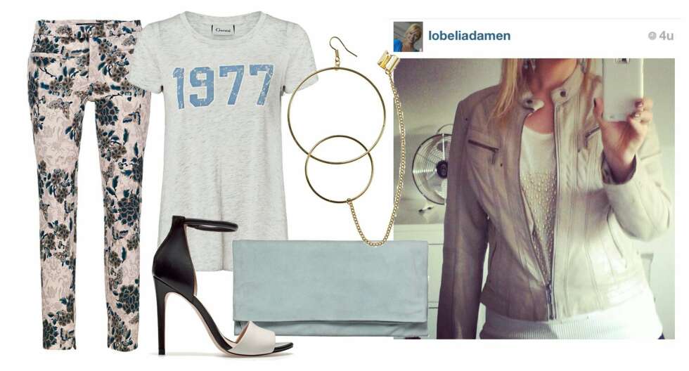 Slik vil vi style den lyse bikerjakken i sommer! Mønstrete bukser fra Zara, kr 559. Sko fra Zara, kr 559. Clutch fra InWear, kr 1999. T-skjorte fra Ganni, kr 449. Øredobb fra Monki, kr 60. @Lobeliadamen kjøpte skinnjakke fra Avenue til seg selv i bursdagsgave. Slik vil vi style den lyse bikerjakken i sommer! Mønstrete bukser fra Zara, kr 559. Sko fra Zara, kr 559. Clutch fra InWear, kr 1999. T-skjorte fra Ganni, kr 449. Øredobb fra Monki, kr 60. @Lobeliadamen kjøpte skinnjakke fra Avenue til seg selv i bursdagsgave.