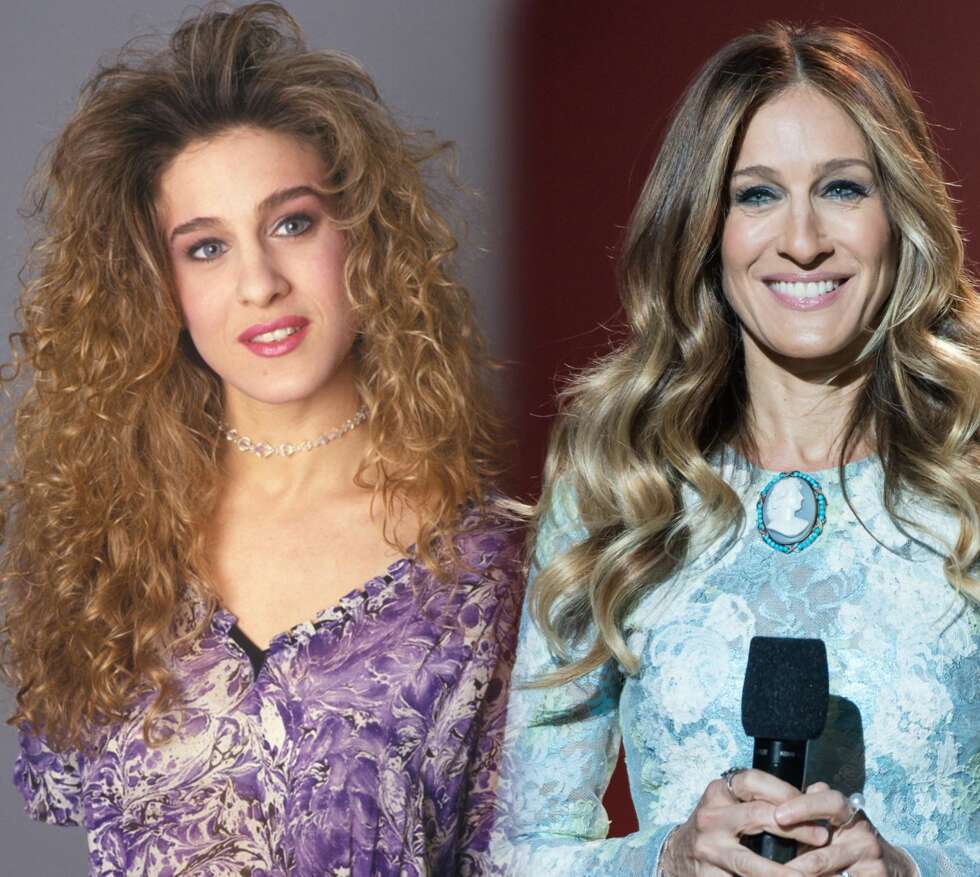 SJP: Sarah Jessica Parker har også gjennomgått litt av en forvandling. Hun er for øvrig også opprinnelig brunette (i likhet med Jennifer Aniston, Madonna og Britney Spears for eksempel), men liker seg best med litt lysere lokker. SJP: Sarah Jessica Parker har også gjennomgått litt av en forvandling. Hun er for øvrig også opprinnelig brunette (i likhet med Jennifer Aniston, Madonna og Britney Spears for eksempel), men liker seg best med litt lysere lokker.
