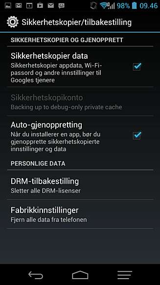 SIKKERHETSKOPI: Du kan sikre deg om telefonen skulle bli borte eller ødelagt med en sikkerhetskopi. SIKKERHETSKOPI: Du kan sikre deg om telefonen skulle bli borte eller ødelagt med en sikkerhetskopi.