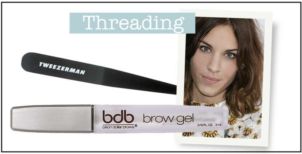 THREADING: Stilikonet Alexa Chung ser alltid like fresh ut, og mye av grunnen er velformede bryn. Billiondollarbrow øyebrynsgelè, kr 295. Pinsett fra Tweezerman, kr 199. THREADING: Stilikonet Alexa Chung ser alltid like fresh ut, og mye av grunnen er velformede bryn. Billiondollarbrow øyebrynsgelè, kr 295. Pinsett fra Tweezerman, kr 199.