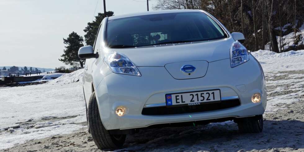STØYSVAK: Nissan Leaf er ikke i nærhetene av ytelsene, mer er langt mer støysvak enn de USA-spesifiserte Tesla-en vi testet. FOTO: Geir Svardal STØYSVAK: Nissan Leaf er ikke i nærhetene av ytelsene, mer er langt mer støysvak enn de USA-spesifiserte Tesla-en vi testet. FOTO: Geir Svardal