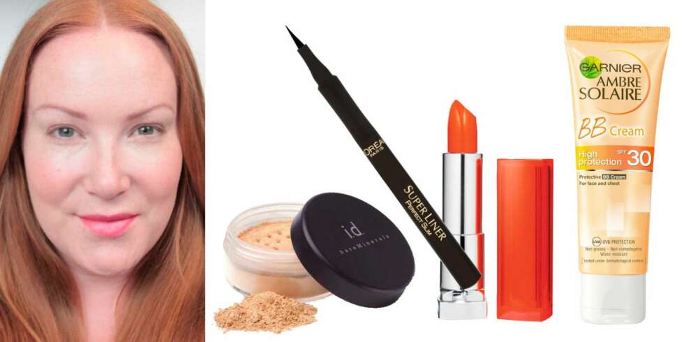 TOVE ANBEFALER: foundation fra Bare Minerals, kr 299, Loreal Perfect Slim Eyeliner, kr 89, Electric Orange Colour Sensational fra Maybelline, kr 102, Garnier BB Sun Face SPF 30, kr 83. © Foto: Produsentene TOVE ANBEFALER: foundation fra Bare Minerals, kr 299, Loreal Perfect Slim Eyeliner, kr 89, Electric Orange Colour Sensational fra Maybelline, kr 102, Garnier BB Sun Face SPF 30, kr 83. © Foto: Produsentene