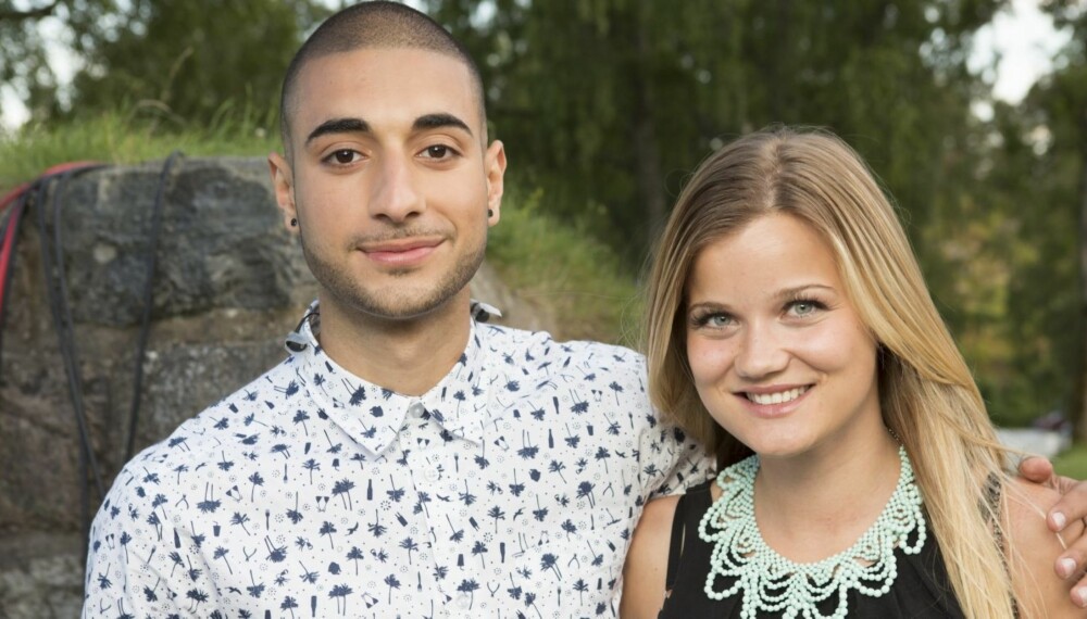 GOD TONE: Kaveh og Sandra Lyng Haugen hygget seg sammen under "Allsang på grensen". GOD TONE: Kaveh og Sandra Lyng Haugen hygget seg sammen under "Allsang på grensen".