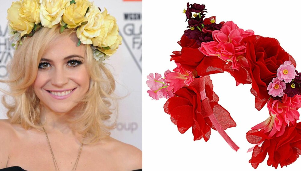 BLOMSTERPIKE: Gjør som it-jenta Pixie Lott, og frisk opp looken med en lekker blomsterkrans i håret - definitivt sommerens hotteste tilbehør. Rosa blomsterkrans til venstre fra TopShop, kr 100. BLOMSTERPIKE: Gjør som it-jenta Pixie Lott, og frisk opp looken med en lekker blomsterkrans i håret - definitivt sommerens hotteste tilbehør. Rosa blomsterkrans til venstre fra TopShop, kr 100.