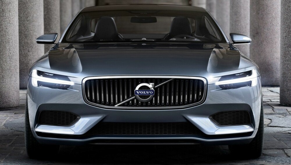XC90: Både grillen og jernmerket (logoen) skal presenteres i kommende XC90. FOTO: Volvo XC90: Både grillen og jernmerket (logoen) skal presenteres i kommende XC90. FOTO: Volvo