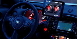 TURBOTRYKK: Lanseringsbilen var utstyrt med iPad Mini. FOTO: Nissan TURBOTRYKK: Lanseringsbilen var utstyrt med iPad Mini. FOTO: Nissan
