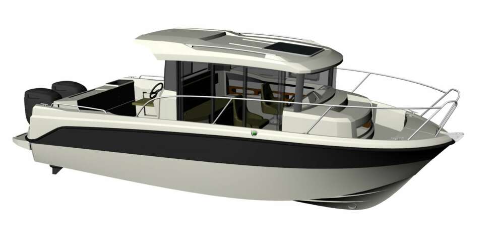 PILOTHOUSE: Den nye 26-foteren får premierevisning på båtmessa «Båter i sjøen», Oslo 5¿8. september. SKISSE: Askeladden PILOTHOUSE: Den nye 26-foteren får premierevisning på båtmessa «Båter i sjøen», Oslo 5¿8. september. SKISSE: Askeladden