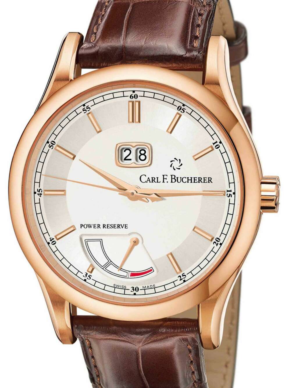 CARL F. BUCHERER: Du får velge etter hva lommeboken ønsker å betale for en klokke, for mulighetene er mange. Denne er av det, mildt sagt, litt dyrere slaget. CARL F. BUCHERER: Du får velge etter hva lommeboken ønsker å betale for en klokke, for mulighetene er mange. Denne er av det, mildt sagt, litt dyrere slaget.