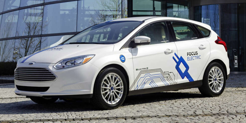NESTEN VANLIG: Ford Focus Electric er nesten helt som en standard Ford Focus Titanium. FOTO: Ford NESTEN VANLIG: Ford Focus Electric er nesten helt som en standard Ford Focus Titanium. FOTO: Ford