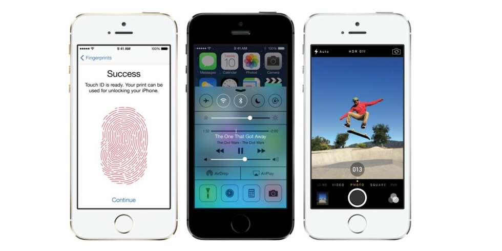 FINGERKONTROLL: På nye iPhone 5S kan du åpne mobilen med fingeren. FINGERKONTROLL: På nye iPhone 5S kan du åpne mobilen med fingeren.