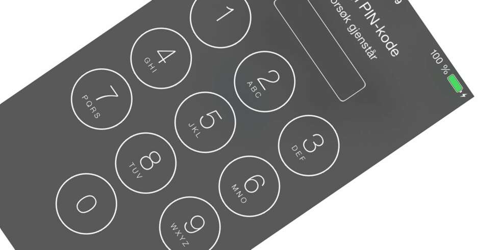 NY LÅSESKJERM: Den nye låseskjermen viser godt det nye og flate designet på iOS 7. NY LÅSESKJERM: Den nye låseskjermen viser godt det nye og flate designet på iOS 7.
