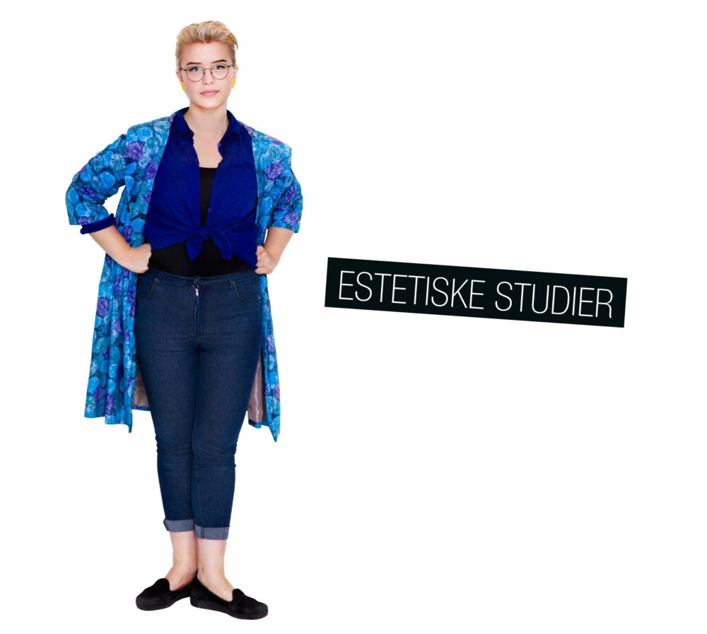 SOFIE RINGSTAD: Studerer estetiske studier, og beskriver stilen sin som leken. Antrekk: Sko fra Vagabond, klippet til bukse fra Second Skin Weekday, skjorte fra Weekday, singlet fra H&M, jakke fra Fretex og øredobber fra Syvende Himmel i Stavanger. SOFIE RINGSTAD: Studerer estetiske studier, og beskriver stilen sin som leken. Antrekk: Sko fra Vagabond, klippet til bukse fra Second Skin Weekday, skjorte fra Weekday, singlet fra H&M, jakke fra Fretex og øredobber fra Syvende Himmel i Stavanger.