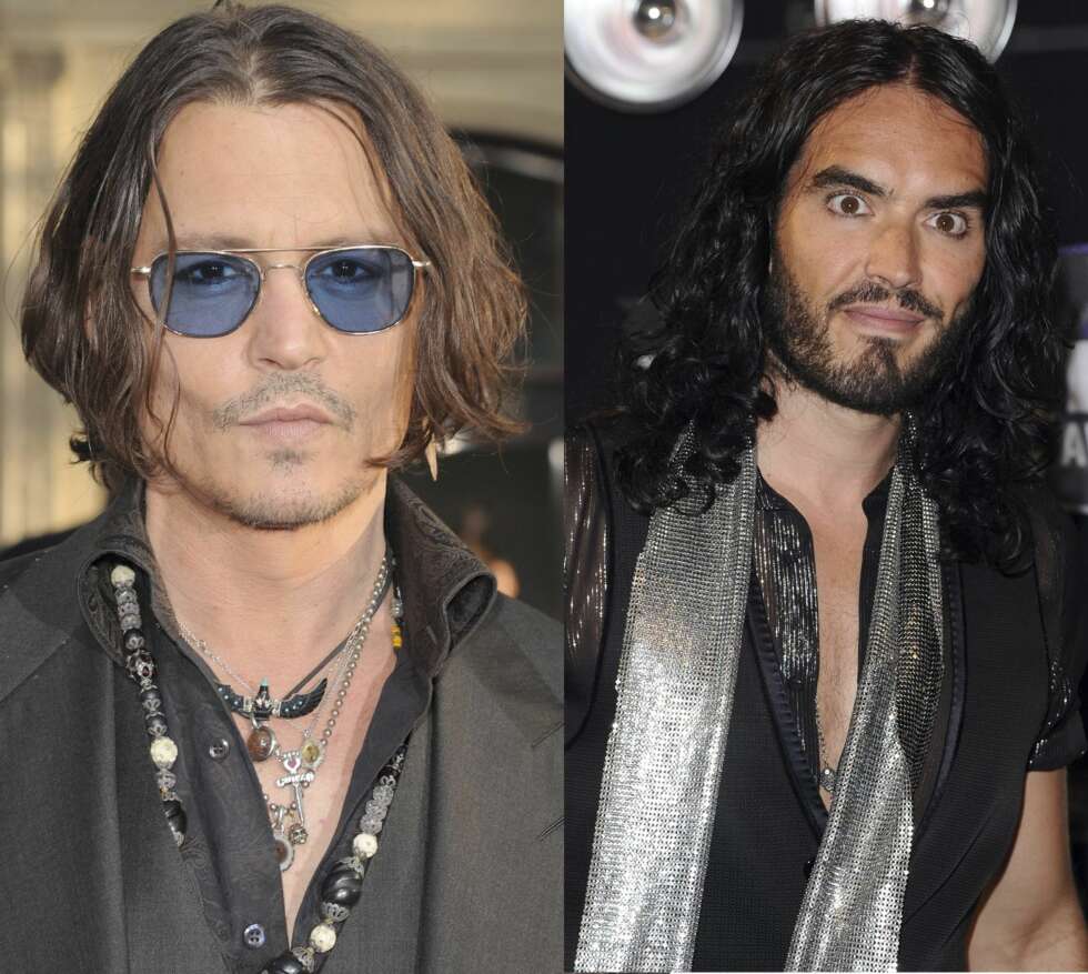 FORDI HAN FORTJENER DET?: Johnny Depp og Russell Brand er blant noen av mennene vi er vant til å se med sminke. Hvem vet, kanskje naboen din er nestemann? FORDI HAN FORTJENER DET?: Johnny Depp og Russell Brand er blant noen av mennene vi er vant til å se med sminke. Hvem vet, kanskje naboen din er nestemann?