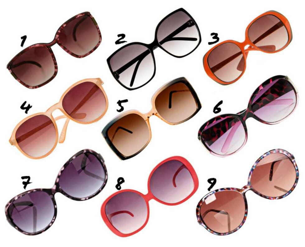 DIVA: 1: Lespecs/Nelly.com, kr 499. 2: H&M, kr 60. 3: Mango, kr 199. 4: Mango, kr 129. 5: Asos, kr 120. 6: Accessorize, kr 199. 7: Warehouse, kr 139. 8: Asos, kr 150. 9: Warehouse, kr 149. DIVA: 1: Lespecs/Nelly.com, kr 499. 2: H&M, kr 60. 3: Mango, kr 199. 4: Mango, kr 129. 5: Asos, kr 120. 6: Accessorize, kr 199. 7: Warehouse, kr 139. 8: Asos, kr 150. 9: Warehouse, kr 149.