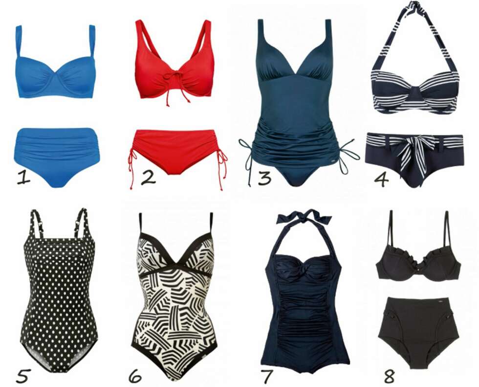 FOR FOLK MED FORMER: Det finnes mange fine bikinier og badedrakter for deg som vil ha badetøy som er litt større enn to frimerker. FOR FOLK MED FORMER: Det finnes mange fine bikinier og badedrakter for deg som vil ha badetøy som er litt større enn to frimerker.
