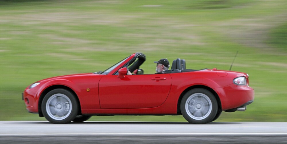 SOLID ROADSTER: Mazda MX-5 tåler årene svært godt, viser undersøkelser. Foto: Egil Nordlien HM Foto SOLID ROADSTER: Mazda MX-5 tåler årene svært godt, viser undersøkelser. Foto: Egil Nordlien HM Foto