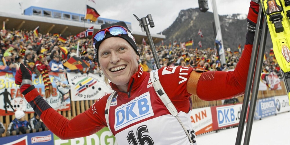 VANT I JANUAR: Her er Tora i Ruhpolding i Tyskland. VANT I JANUAR: Her er Tora i Ruhpolding i Tyskland.