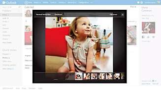 DELING: Deling av bilder kan også gjøres enkelt i Outlook.com. Bilder kan lagres på Microsofts skytjeneste, Skydrive. DELING: Deling av bilder kan også gjøres enkelt i Outlook.com. Bilder kan lagres på Microsofts skytjeneste, Skydrive.