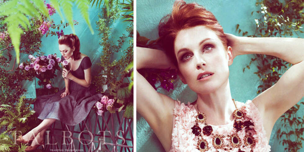 50 OG FABULOUS: Julianne Moore stråler i den nye reklamen for klesmerket Talbots. 50 OG FABULOUS: Julianne Moore stråler i den nye reklamen for klesmerket Talbots.